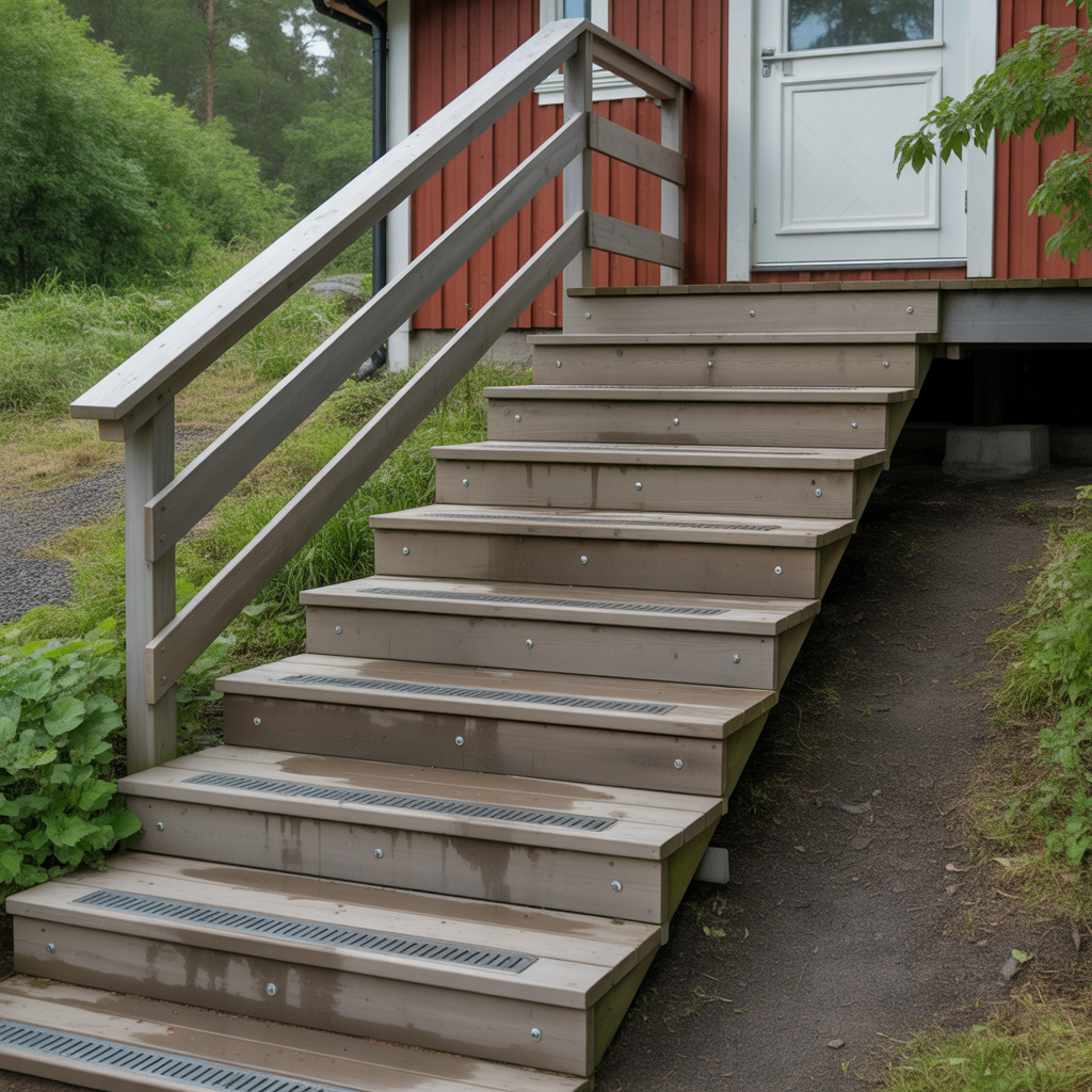 9.Guide till att bygga en hallbar och vadertalig yttertrappa