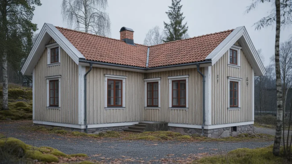 takoml ggning med ny papp l kt och tegelpannor i m rsta rosersberg