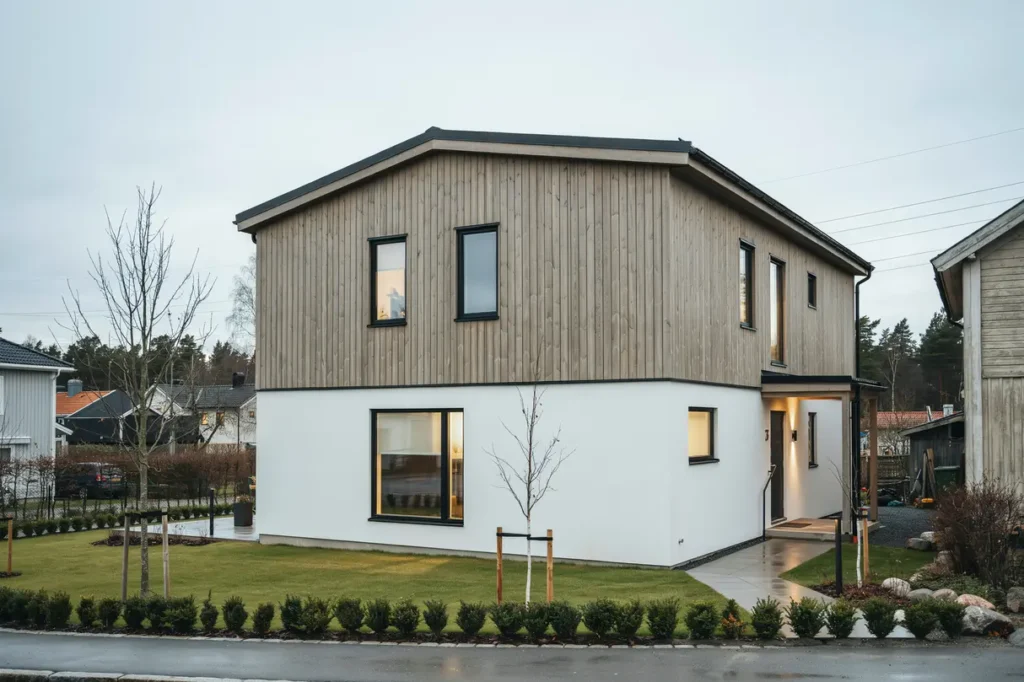 fasadrenovering med byte av tr panel och m lning i norrsunda rosersberg
